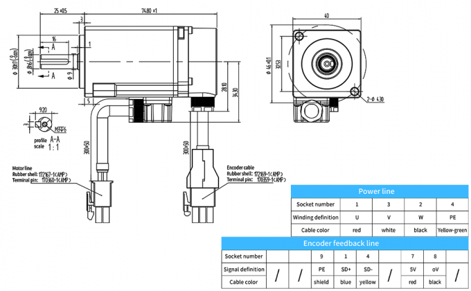 Kit di servomotore a corrente alternata da 100W 3000 giri al minuto 32Ncm Servomotore driver CNC Controller Kit 220V 1
